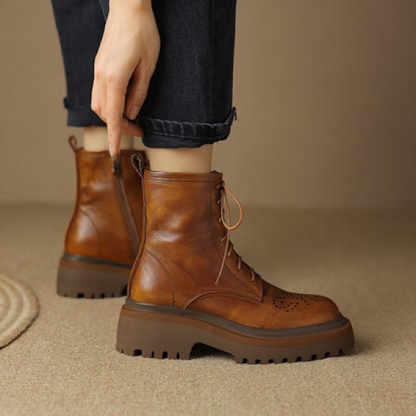 Handcrafted Genuine Leather Women’s Shoes - Luxurious Elegance(Eoct20161002M2169-18)