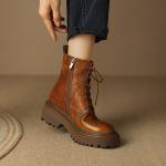 Handcrafted Genuine Leather Women’s Shoes - Luxurious Elegance(Eoct20161002M2169-18)