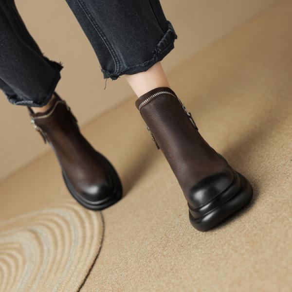 Handcrafted Genuine Leather Women’s Shoes - Luxurious Elegance(Eoct20161002M3009-9)