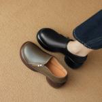 Elegant Handcrafted Leather Women’s Shoes, Luxury Quality(Eoct20161002M015-6)