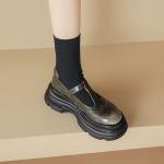 Elegant Handcrafted Genuine Leather Women's Shoes - Luxury Craftsmanship(Eoct20161002M6239-5)