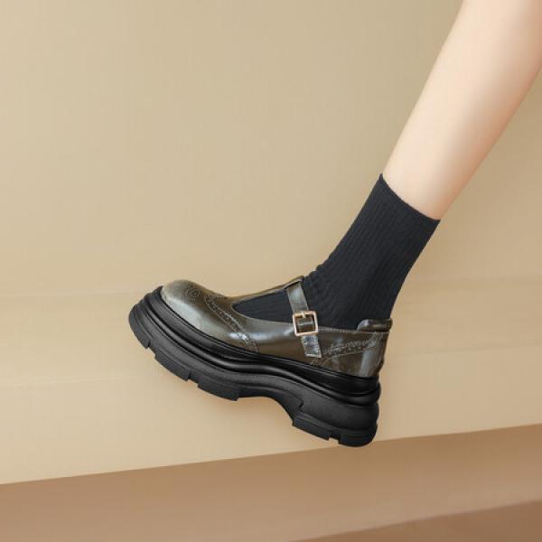 Elegant Handcrafted Genuine Leather Women's Shoes - Luxury Craftsmanship(Eoct20161002M6239-5)