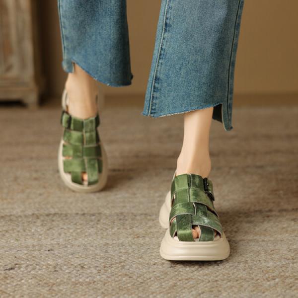 Handcrafted Luxury Leather Women's Shoes(Eoct20161002M2031-1)