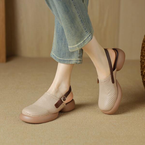 Handcrafted Luxury Leather Women's Shoes: Elegance Redefined(Eoct20161002M002-12)