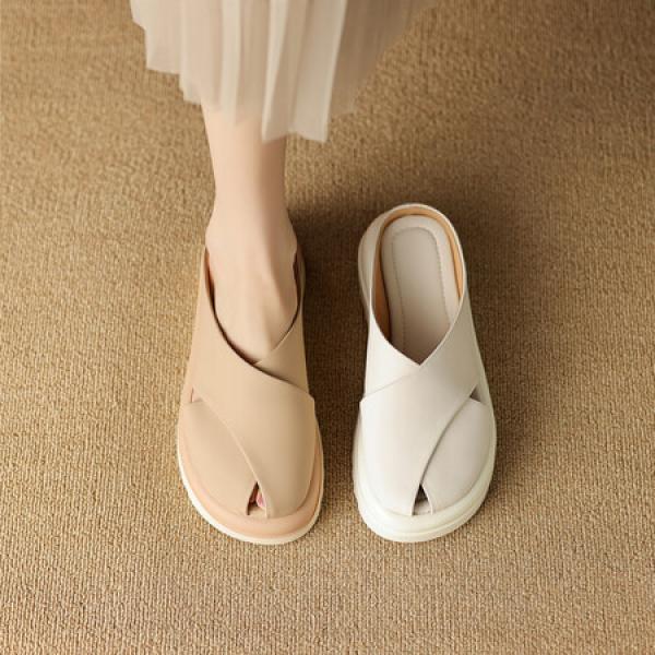 Handcrafted Luxury Leather Women's Footwear(Eoct20161002D9937-3)