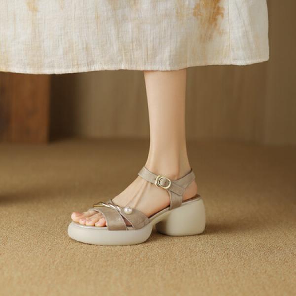 Exquisite Leather Craftsmanship: Elegant Handmade Women's Shoes(Eoct20161002M001-17)