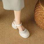 Handcrafted Luxury Leather Women's Shoes with Elegance(Eoct20161002M001-20)