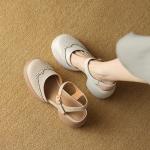 Handcrafted Luxury Leather Women's Shoes with Elegance(Eoct20161002M001-20)