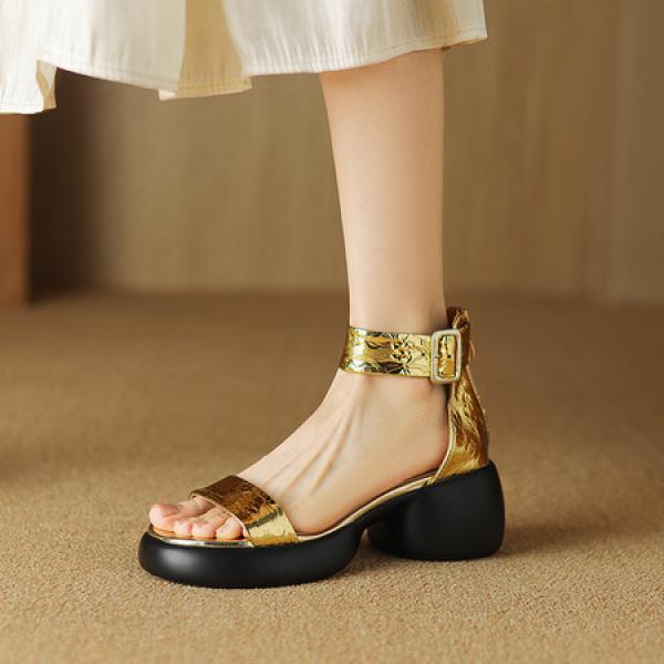 Elegant Handcrafted Genuine Leather Women's Shoes(Eoct20161002M001-22)