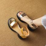 Elegant Handcrafted Genuine Leather Women's Shoes(Eoct20161002M001-22)