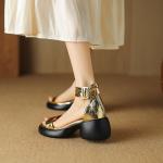 Elegant Handcrafted Genuine Leather Women's Shoes(Eoct20161002M001-22)