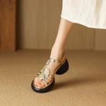 Handcrafted Luxury Leather Shoes for Elegant Women(Eoct20161002M001-79)