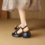 Handcrafted Luxury Leather Shoes for Elegant Women(Eoct20161002M001-79)