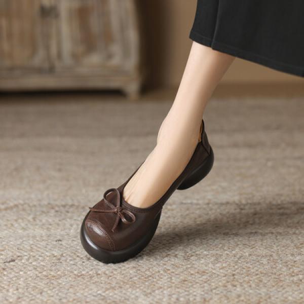 Handcrafted Luxury Leather Women's Shoes, Timeless Elegance(Eoct20161002M002-29)