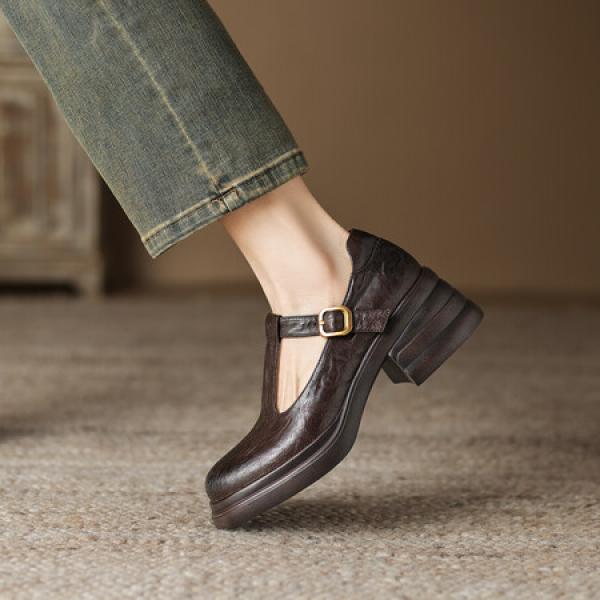 Handcrafted Luxury Leather Women’s Shoes(Eoct20161002M207-1)