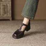 Handcrafted Luxury Leather Women’s Shoes(Eoct20161002M207-1)