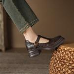 Handcrafted Luxury Leather Women’s Shoes(Eoct20161002M207-1)