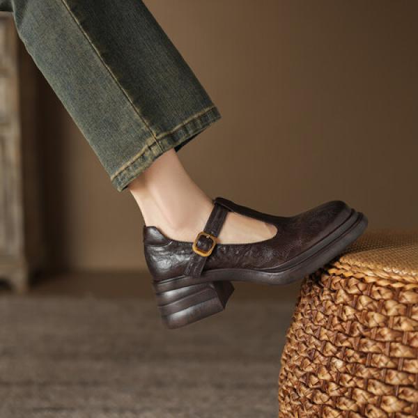 Handcrafted Luxury Leather Women’s Shoes(Eoct20161002M207-1)