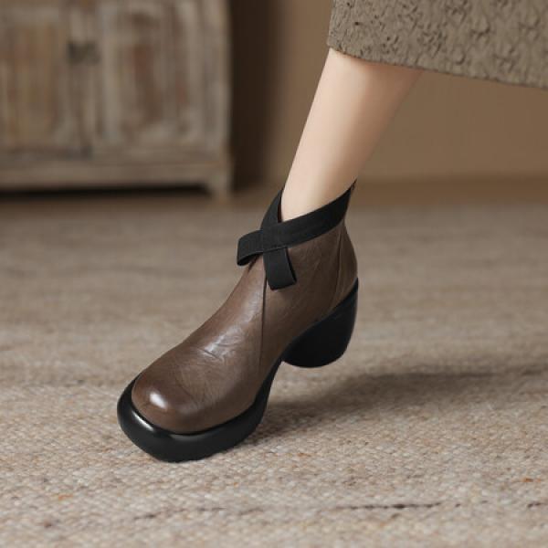 Elegant Handmade Genuine Leather Women's Shoes.(Eoct20161002M508-5)