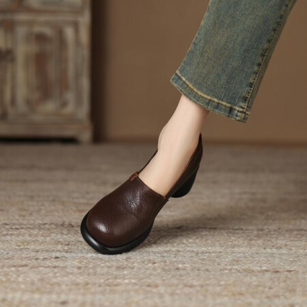 Handcrafted Luxury Leather Women's Shoes - Elegant Artistry(Eoct20161002M6065-7)