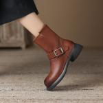 Handcrafted Leather Women's Shoes: Luxurious Elegance and Quality(Eoct20161002M9527-6)