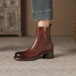 Handcrafted Luxurious Leather Women’s Shoes for Elegance(Eoct20161002M6065-11)