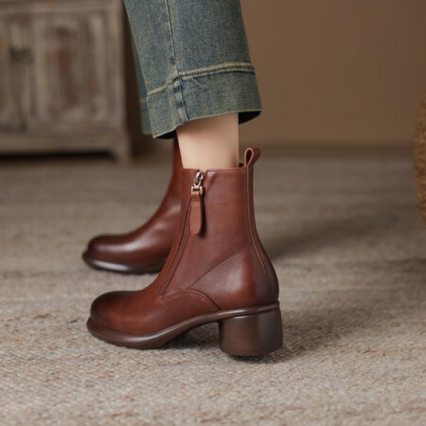 Handcrafted Luxurious Leather Women’s Shoes for Elegance(Eoct20161002M6065-11)