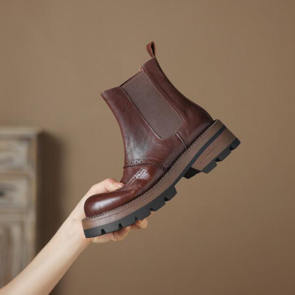 Handcrafted Leather Women's Shoes: Luxurious Elegance and Quality(Eoct20161002M026-2)