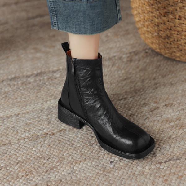 Elegant Handcrafted Genuine Leather Women’s Shoes(Eoct20161002M8173-2)