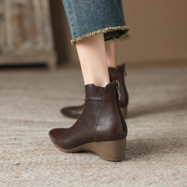 Handcrafted Luxury Leather Women's Shoes - Elegance Redefined(Eoct20161002M7577-3)