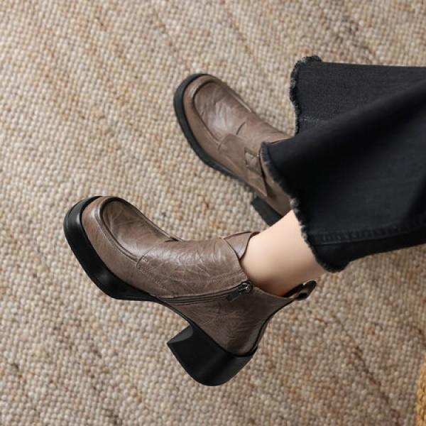 Handcrafted Luxury Leather Women's Shoes, Elegant Craftsmanship(Eoct201610022471264)