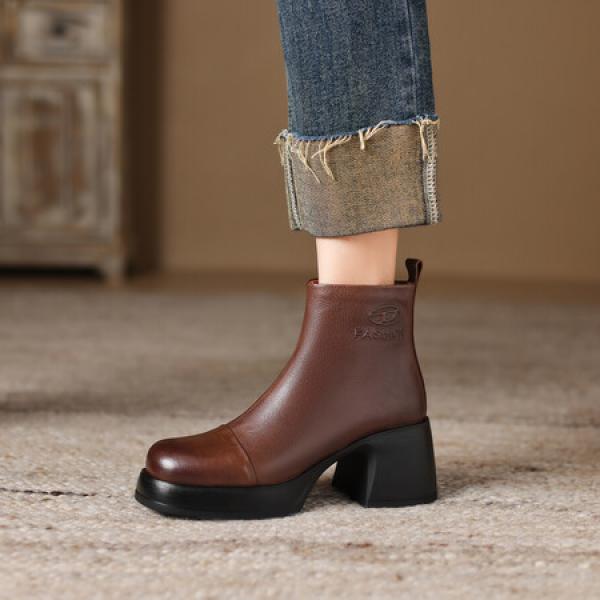 Luxurious Handmade Leather Women's Shoes(Eoct201610022471233)