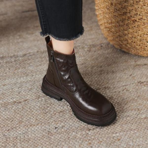 Handcrafted Luxurious Leather Women's Shoes with Elegance(Eoct20161002M1317-7Y)