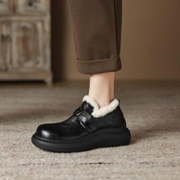 Handcrafted Leather Women’s Shoes: Luxury Elegance & Quality(Eoct20161002M7015-3)