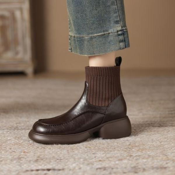 Luxurious Handcrafted Leather Women's Shoes(Eoct20161002M2255-3)