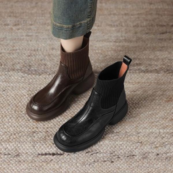 Luxurious Handcrafted Leather Women's Shoes(Eoct20161002M2255-3)