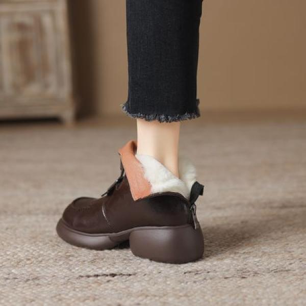 Elegant Handcrafted Genuine Leather Women's Shoes(Eoct20161002M2255-1)