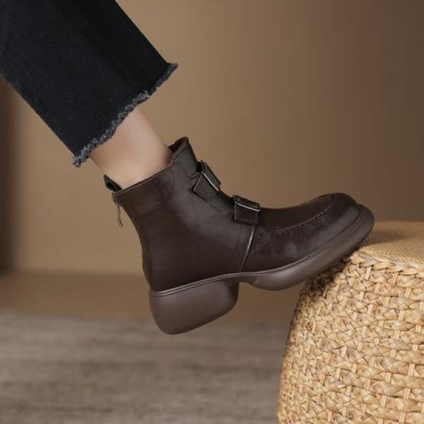 Elegant Handcrafted Genuine Leather Women's Shoes(Eoct20161002M2255-1)