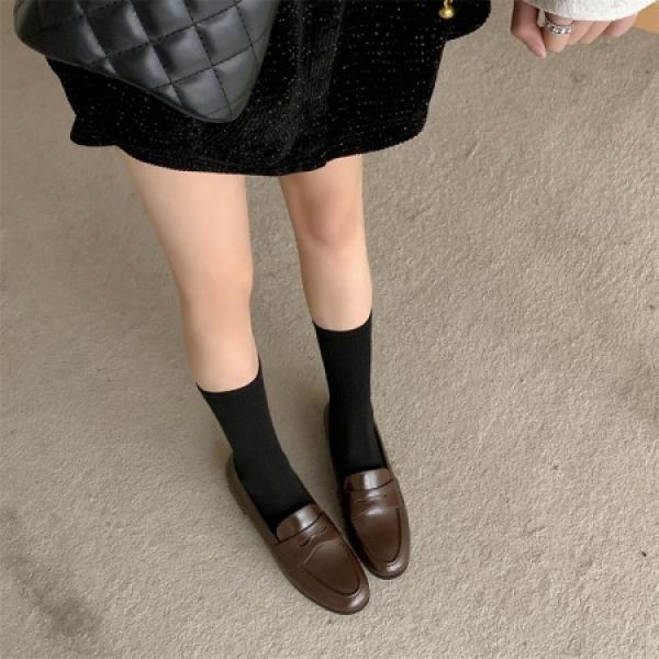 Luxurious Handcrafted Leather Women's Shoes with Elegance(Eqijiayi8966)