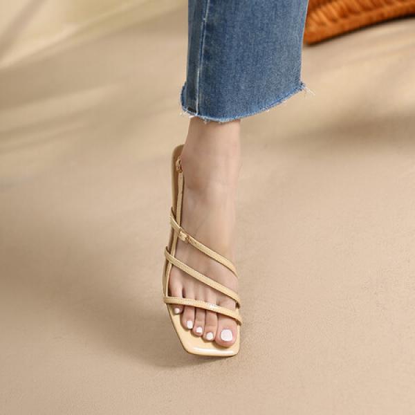 Handcrafted Luxury Leather Women's Shoes - Elegant Craftsmanship(Eqijiayi8652)