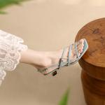 Handcrafted Luxury Leather Women's Shoes - Elegant Craftsmanship(Eqijiayi8652)