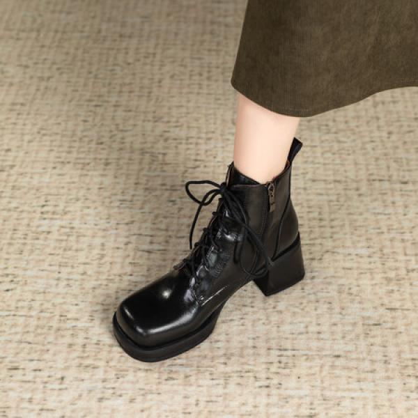 Exquisite Handcrafted Leather Shoes for Elegant Women(Eqijiayi8663)