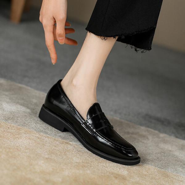 Elegant Handcrafted Leather Women's Shoes - Luxury Quality Craftsmanship(EqijiayiWP2301)