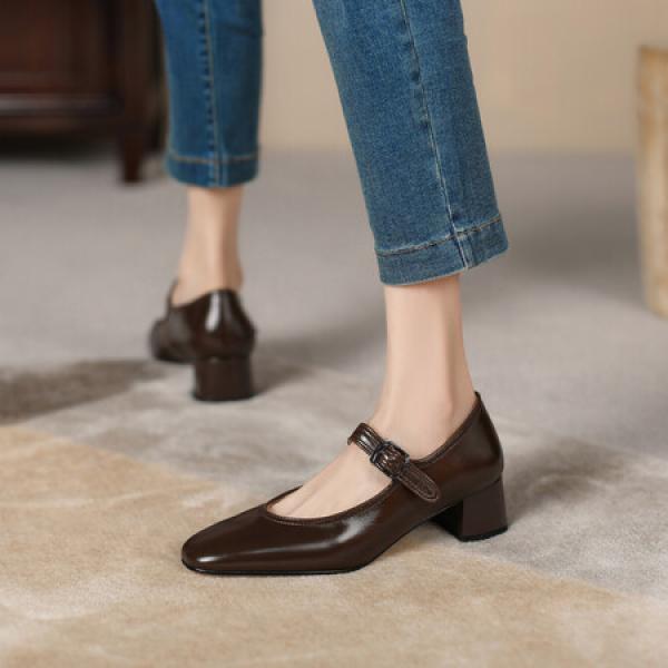 Elegant Handcrafted Leather Women’s Shoes of Luxury Quality(Eqijiayi2309)
