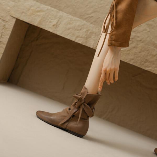 Handcrafted Leather Women's Shoes: Elegant Luxury and Quality(EqijiayiW9511)