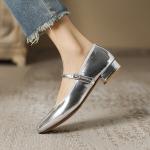 Luxury Handcrafted Genuine Leather Women's Shoes(Eqijiayi2373)