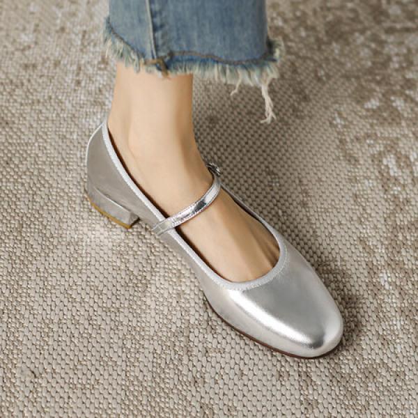 Elegant Handcrafted Leather Women's Shoes of Luxurious Quality(EqijiayiWQ2373)