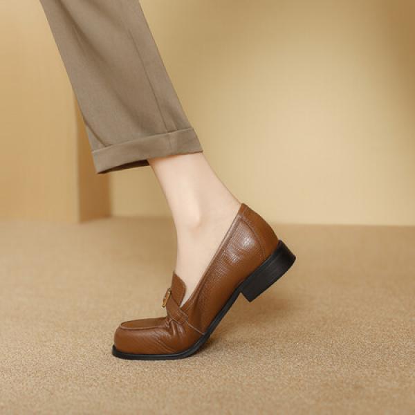 Elegant Handcrafted Leather Women’s Shoes, Luxe Quality(Eqijiayi2402)