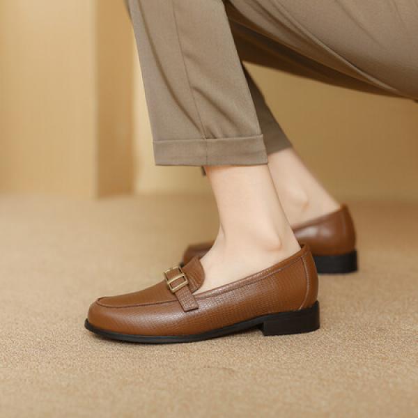 Elegant Handcrafted Leather Women’s Shoes, Luxe Quality(Eqijiayi2402)