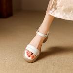 Luxurious Handcrafted Leather Women's Shoes(Eqijiayi2436)